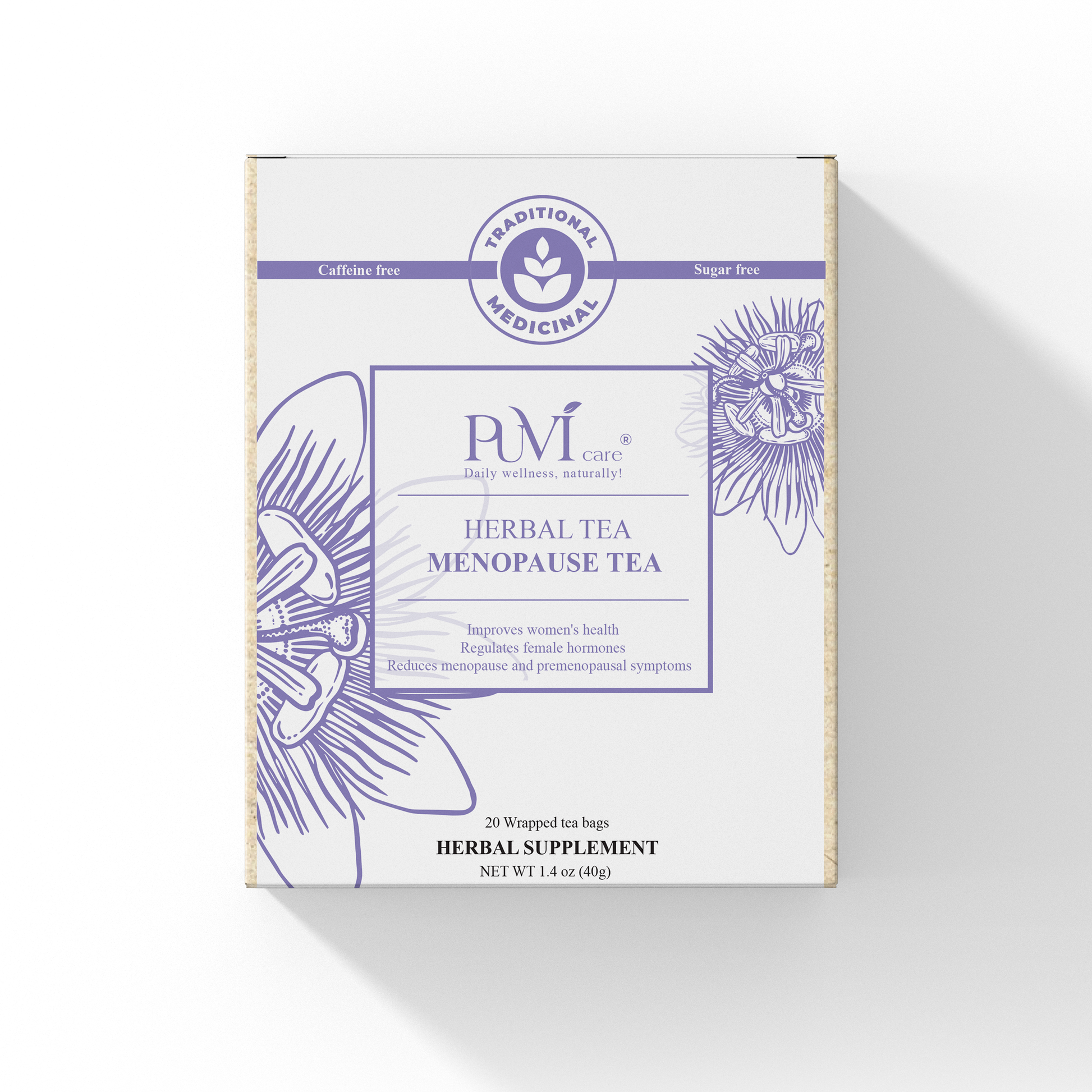 Menopause Tea Passion Flower Tea Puvi Care
